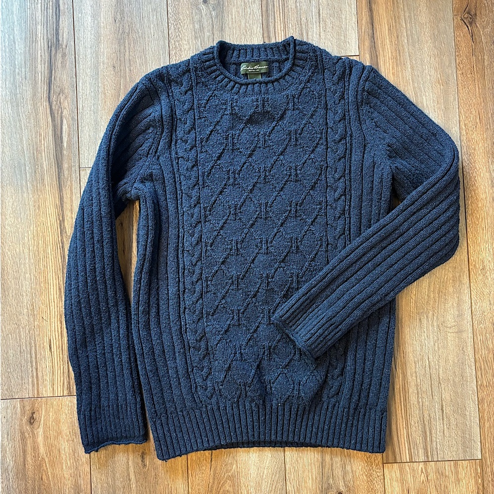 Eddie Bauer Navy Knit Sweater